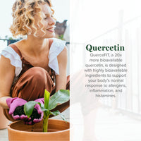 Thumbnail for Global Healing Center Quercetin 250 mg Supplement to Support Immune System, Includes QuerceFIT Without Bromelain & Zinc (60 Capsules)