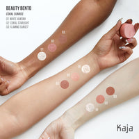 Thumbnail for Kaja Beauty Bento Collection | Mosaic chrome + Shimmer + Matte | 18 Coral Sunrise - Coral Peach | 2019 Best of Beauty Award in Glitter-Pressed Category