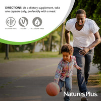 Thumbnail for NaturesPlus Super B-50 - High-Potency B Complex Vitamin with Choline, Inositol & PABA - Supports Energy, Recovery & Healthy Skin and Hair - Vegan, Gluten Free - 90 Capsules, 90 Servings
