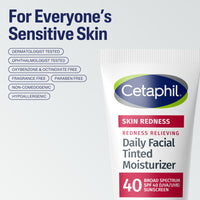 Thumbnail for CETAPHIL Redness Relieving Daily Facial Moisturizer SPF 40, 1.7 fl oz, Broad spectrum Sunscreen, Neutral Tint, For Redness-Prone Skin