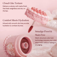 Thumbnail for Flower Knows Strawberry Cupid Cake Lip Cream,Long Lasting Purplish Pink Matte Lipstick,Hydrating Lip Stain,Transfer & Smudge-Proof Velvet Liquid Lipstick for Girls&Women,0.17 Fl Oz(V06 Tulip)