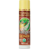 Thumbnail for BADGER Organic Vanilla Classic Lip Balm, 0.15 OZ