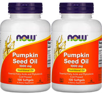 Thumbnail for Now Foods Pumpkin Seed Oil 1000mg Soft-gels, 200-Count (100X2)
