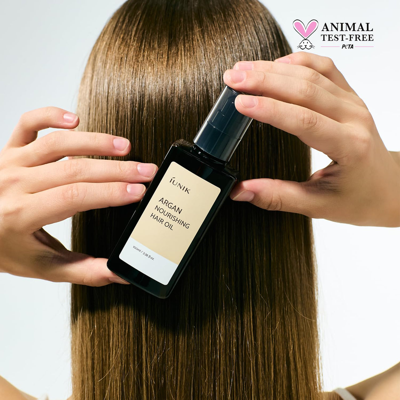 IUNIK Argan 3.9% Hair Oil Serum Nourishing for Dry and Damaged Hair - Anti Frizz Lightweight Hair Treatment Deep Conditioner Mask, Paraben and Sulfate Free, Aceite de Argan Cabello 3.38 Fl Oz Korean