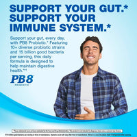 Thumbnail for Nutrition Now PB 8 Probiotic Immune System and Digestive Support* Dietary Supplement, 60 Count