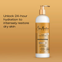 Thumbnail for SheaMoisture Moisturizing Body Lotion with Raw Shea Butter, Argan Oil and Pro-Ceramides, Restoring Dry Skin, 24H Moisturizing 16 oz