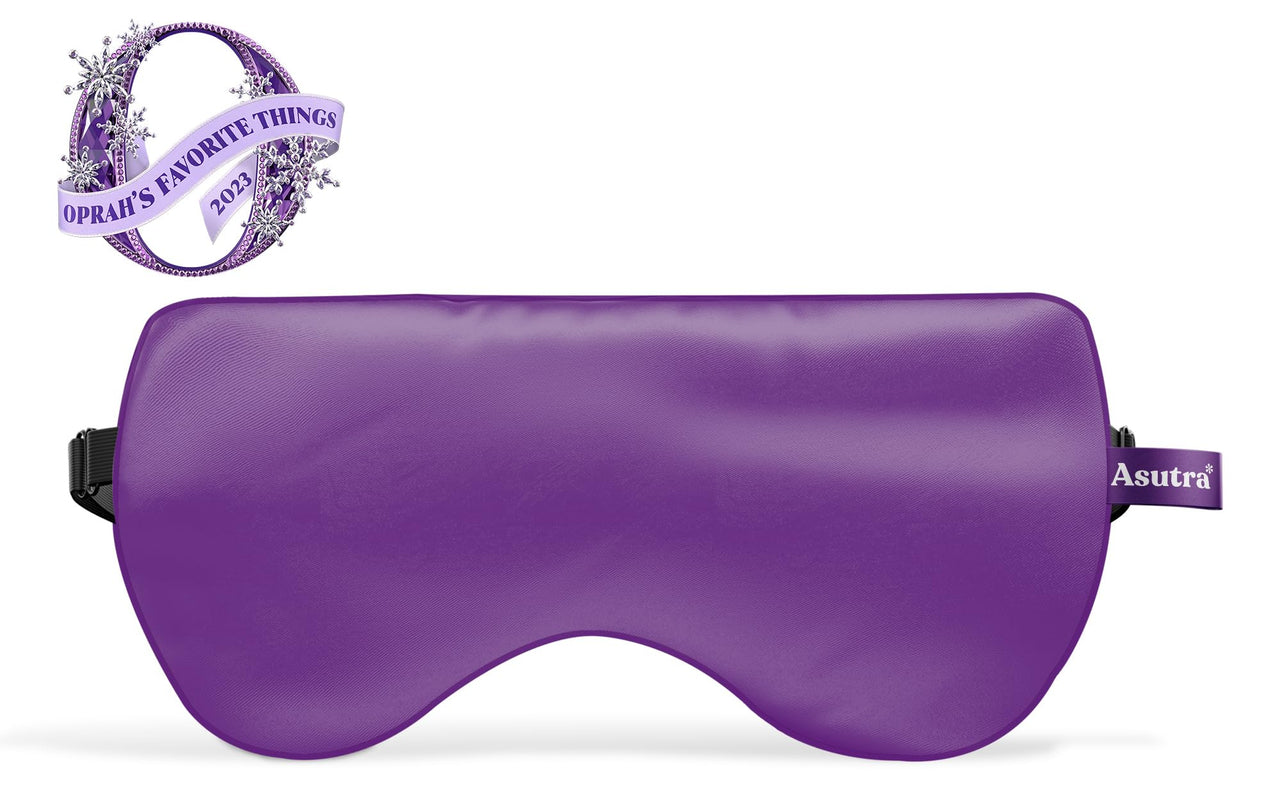 ASUTRA Dorm Set Bundle, 3 Products – Purple Silk Eye Mask Filled with Lavender and Flax Seeds, Melatonin Lotion with Magnesium and Shea Butter, Lavender and Chamomile Aromatherapy Mist