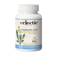 Thumbnail for Eclectic Herb - Raw Freeze-Dried Dandelion Leaf Capsules | Supports Cleansing, Digestive Function & Heart Health | Natural Herbal Supplement | Organic, Non-GMO, Vegan, Whole Herb (90 CT | 200 mg)