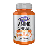 Thumbnail for Now Sports Nutrition, Amino Complete, Protein Blend with 20 Aminos and B-6, 120 Veg Capsules