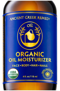 Thumbnail for Ancient Greek Remedy Body Oil - Organic After Shower Face Oil & Body Moisturizer for Dry Skin - Almond, Jojoba, Olive, Lavender, Vitamin E Oils - Natural Clean Facial Skincare for Women & Men 4 oz