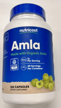 Thumbnail for Nutricost Amla 1000mg, 120 Vegetarian Capsules - CCOF Certified Made with Organic, Non-GMO, Gluten Free, 60 Servings