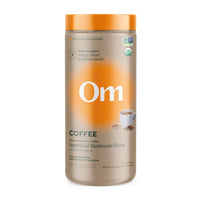 Thumbnail for OM MUSHROOM SUPERFOOD Instant Coffee – Organic Arabica with Lion’s Mane, Cordyceps, Reishi, Turkey Tail & Ginkgo for Energy, Focus & Clarity – 6.24 oz Canister, 30 Servings