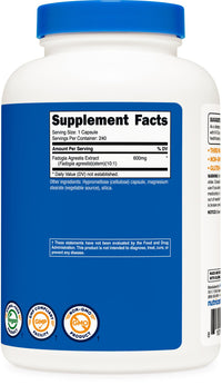 Thumbnail for Nutricost Fadogia Agrestis (240 Capsules | 600 mg Per Serving) - Potent 10:1 Extract, Gluten Free, GMO Free Supplement