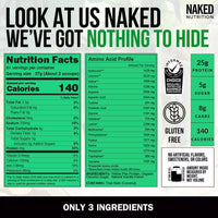Thumbnail for NAKED Vanilla Pea Protein Isolate 5LB Bulk + Pure Micronized Creatine Monohydrate 1,000g (200 Servings) – Plant-Based; Vegan; Non-GMO; Gluten Free; Soy Free
