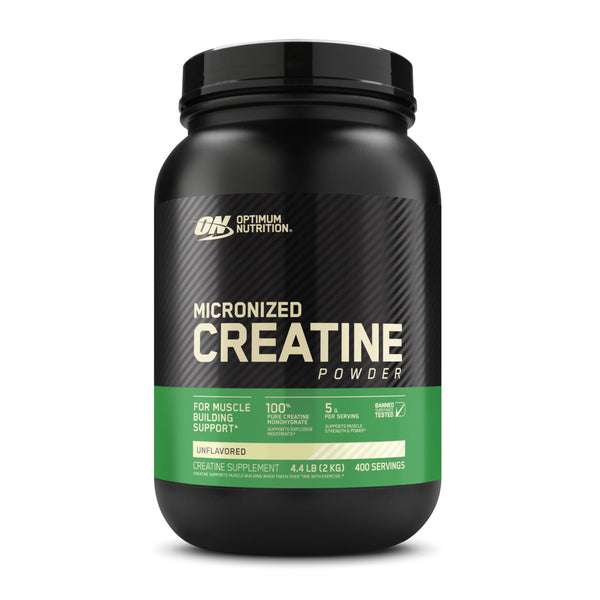 Optimum Nutrition Micronized Creatine Monohydrate Powder, Unflavored, 400 Servings, 2000 Grams (Packaging May Vary)