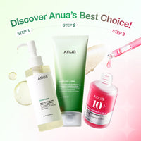 Thumbnail for Anua 3-Step Glass Skin Beginner Set, Double Cleansing with Facial Serum, Oil Cleanser & Face Wash with Heartleaf, Daily Routine with Niacinamide, Korean Skincare Set
