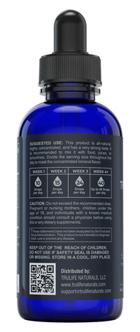 Thumbnail for Trace Mineral Complex â€“ 4 oz (48Servings) â€“ 72+ Ionic Minerals Concentrate/Magnesium, Chloride, Boron, Potassium/Supports Hydration & Electrolyte Balance