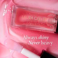 Thumbnail for LAURA GELLER NEW YORK Fine Shine Glossy Lip Oil, Glass Half Full - Hydrating Squalane - Clear Lip Gloss