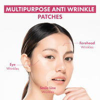 Thumbnail for TOSOWOONG Anti-Wrinkle Patch with Hydrolyzed Collagen, Forehead & Eye & Smile Line Wrinkle Patches, Anti-Wrinkle Tape, K-Beauty Overnight Under Eye Patches, Korean Skincare, 5ea (10patches X 5)