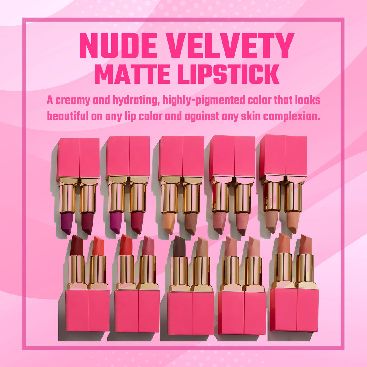 Juvia's Place The Nude Velvety Matte Lipstick A Mauve Moment - Nude, Long-lasting, Rich-Color Lip Makeup, Creamy Lipstick with Matte Finish, Beauty & Lip Products