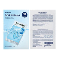 Thumbnail for Torriden DIVE IN Hyaluronic Acid Facial Mask (10 sheets) | Deep Hydration Korean Face Sheet Mask | Panthenol & Allantoin | Korean Skincare Mask