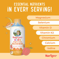Thumbnail for MaryRuth's Kids Liquid Nighttime Multimineral with Lutein and Magnesium | Bone Health | Immune Function | Bedtime Supplement | Kids Vitamins | Vegan | Sugar Free | 30-180 Servings | 15.22 fl oz