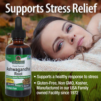 Thumbnail for Nature's Answer Ashwagandha Root | Herbal Supplement Maintain Healthy Immune Function | Supports Body Against Stress | Gluten-Free, Alcohol-Free & Vegan 2oz
