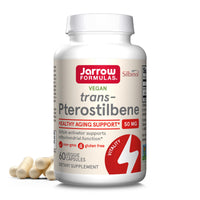 Thumbnail for Jarrow Formulas® Pterostilbene 50mg for Antioxidant Support, Dietary Supplement Supports Healthy Aging, 60 Veggie Capsules, 60 Day Supply