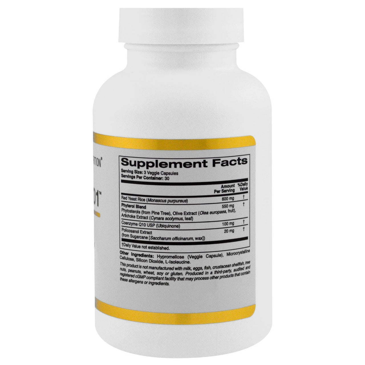 California Gold Nutrition, Cholesterol 101, 90 Veggie Caps