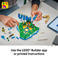 Thumbnail for LEGO Editions Vini Jr. – Soccer Highlights - Building Set for Boys & Girls, Ages 10+ - Collectible Soccer Gift W/Plaque - Kids Bedroom or Shelf Decor - 43027