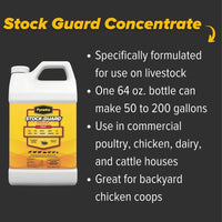 Thumbnail for PYRANHA Stock Guard Concentrate - Livestock, Barn, Milk Rooms, Dairies, Poultry & Swine Houses Indoor Fly Control | Repels Flies, Lice, Ticks, Beetles, Mites, Gnats, 8 Oz