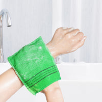 Thumbnail for obmwang 6 Pieces Korean Exfoliating Mitts and Washcloth Set, Asian Exfoliating Bath Washcloth and Korean Long Towels Back Scrubber for Women Men Shower Washing