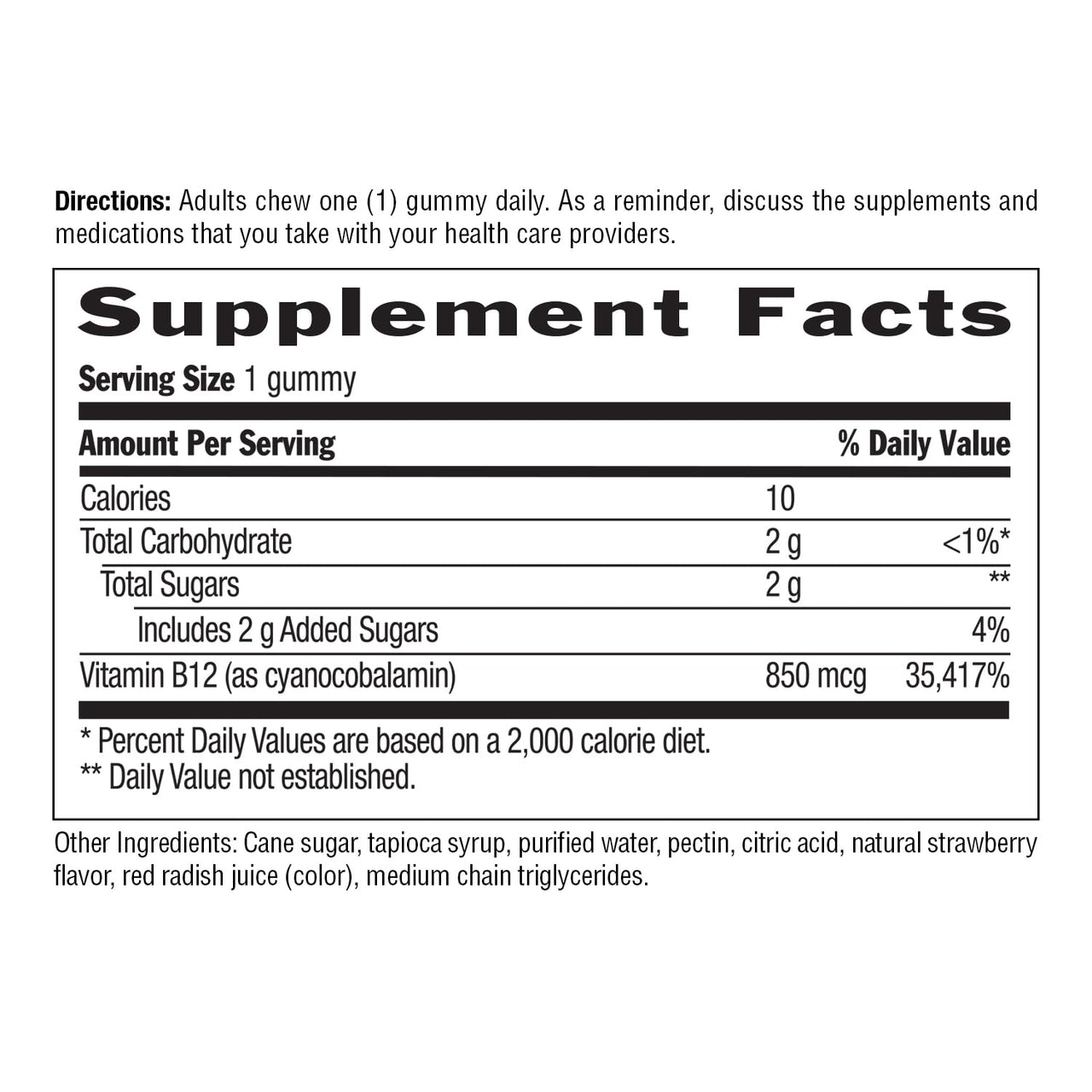 Country Life Gummies 850 Mcg 60 Chw B12, 60 Ct