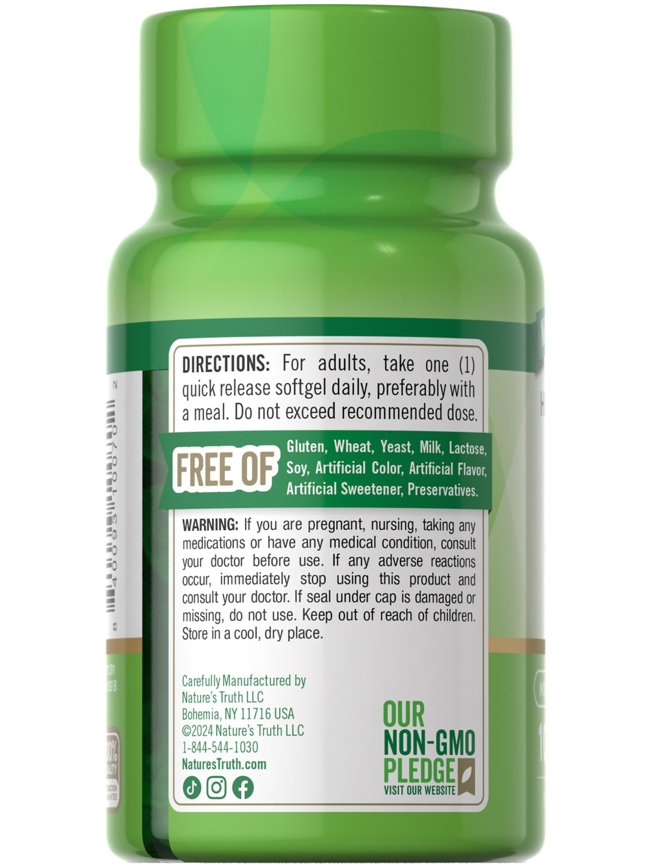 Nature's Truth D3 Vitamin 10,000 IU Softgels Supplement | 100 Count | High Potency Formula | Non-GMO and Gluten Free