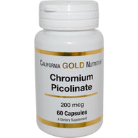 Thumbnail for California Gold Nutrition, Chromium Picolinate, 200 mcg, 60 Capsules
