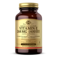 Thumbnail for Solgar Vitamin E 268 mg (400 IU) - 100 Vegan Softgels - Naturally Sourced - Non-GMO, Gluten Free - 100 Servings