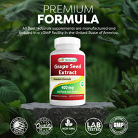 Thumbnail for Best Naturals Grape Seed Extract 400 mg Veggie Capsule, 120 Count