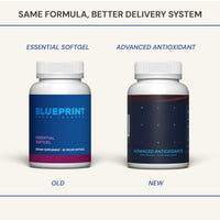 Thumbnail for Blueprint Bryan Johnson Advanced Antioxidant Supplement – Lutein, Zeaxanthin, Lycopene, Vitamin K1, K2 – Vegan Capsules for Vision, Bone & Heart Support – Updated Formula of Essential Softgels