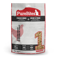 Thumbnail for PureBites Chicken Breast Freeze Dried Cat Treats, 1 Ingredient, Made in USA, 5.5oz