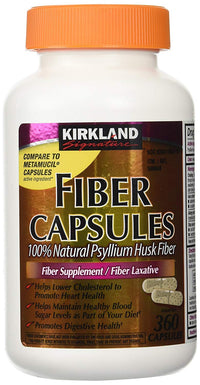 Thumbnail for Fiber Capsules Kirkland Therapy for Regularity/Fiber Supplement, 360 capsules - Compare to the Active Ingredient in Metamucil Capsules