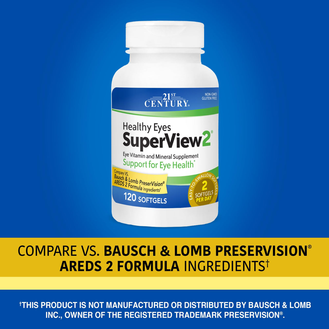 Superview Buy 21st Century Healthy Eyes SuperView 2 Softgels, 120 Count Online ...