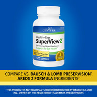 Thumbnail for 21st Century Healthy Eyes SuperView 2 Softgels, 120 Count