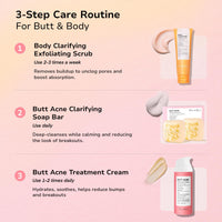 Thumbnail for BellamiLuxx Butt Acne Clearing Treatment Cream: Body Acne Treatment for Folliculitis and Pimples on Buttocks, Thighs, and Body with 2% Salicylic Acid & Tea Tree Oil - Butt Cream for Smooth Skin