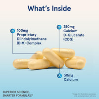 Thumbnail for Jarrow Formulas DIM + CDG Veggie Capsules For Healthy Hormonal Balance