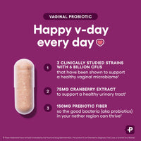 Thumbnail for Physician's CHOICE Vaginal Probiotics for Women - pH Balance, Odor Control, Yeast Balance, Vaginal Flora & Feminine Health - 6B CFU with Organic Prebiotics and Cranberry Extract - 30 CT