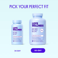 Thumbnail for Love Wellness Bye Bye Bloat | Digestive Enzymes for Fast Acting Bloating Relief for Women | Helps Reduce Water Retention & Gas Relief | Supports Digestive Health with Fenugreek & Dandelion | 60 Count