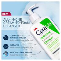 Thumbnail for CeraVe Foaming Facial Cleanser | Daily Face Wash for Oily Skin | Hyaluronic Acid + Ceramides + Niacinamide | Fragrance Free & Paraben Free | Non - Drying Oil Control Face Wash | 8 Fluid Ounce