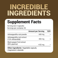 Thumbnail for Dr. Berg Ashwagandha Capsules 1000mg - Includes Ashwagandha Root with Black Pepper from Bioperine - Ashwagandha Supplements 90 Capsules