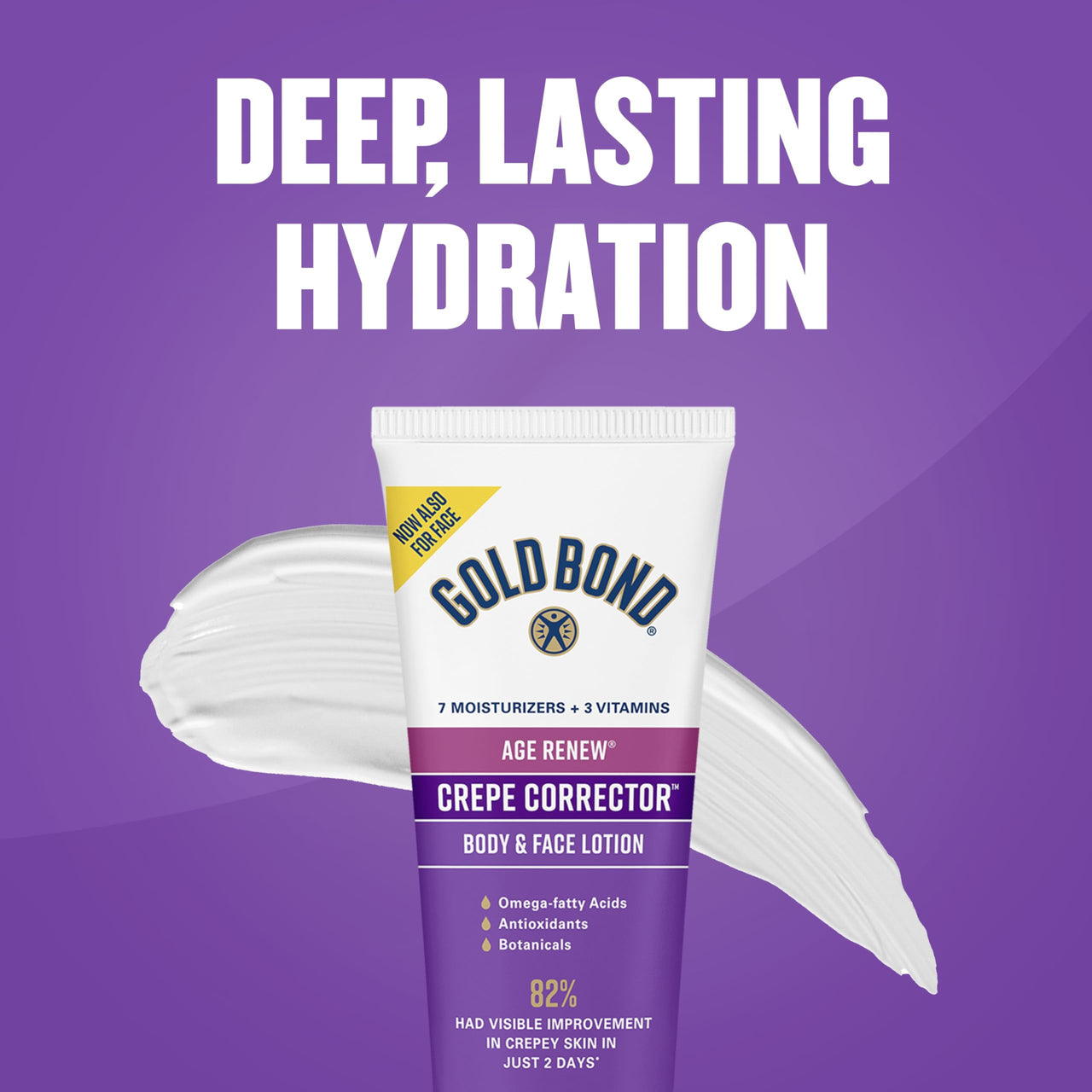 Gold Bond Age Renew Crepe Corrector Body Lotion, Replenishing & Smoothing Formula, Gold Bond Crepe Corrector Body Lotion, 8 oz