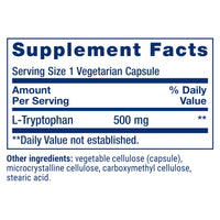 Thumbnail for Life Extension L-Tryptophan, 500 mg, Encourages Healthy Serotonin Levels and Promotes Healthy Sleep, Mood, Stress Response & Satiety, Gluten-Free, Non-GMO, Vegetarian, 90 Capsules
